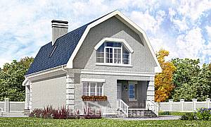 Проекты домов с мансардой