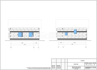 Фасад кладочный В-А, фасад кладочный А-В